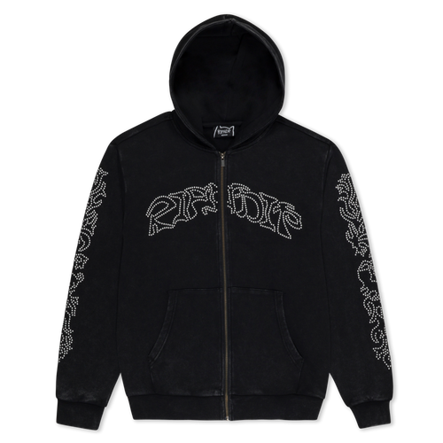 RIPNDIP Pretty Flacko Zip Hoodie (Black Vintage Wash)
